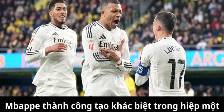 Khả năng xử lý cá nhân của Mbappe giúp Real duy trì sức ép